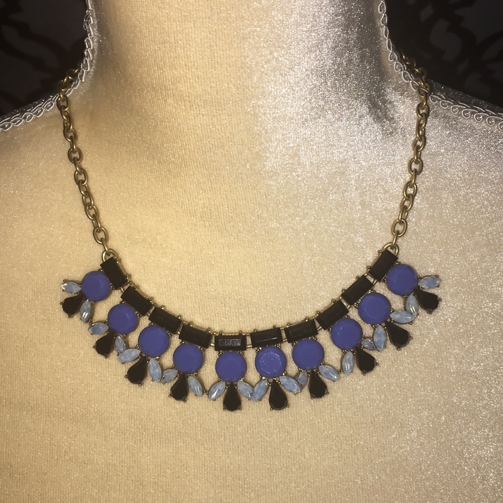 J. Crew Blue/Black Necklace